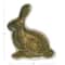 Hello Honey® 9.5" Brown Hand-Painted Stoneware Rabbit Plate